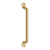 Pull Farmhouse Unlacquered Satin Brass L173xW9.5xP31.5mm CTC160mm in Satin Brass