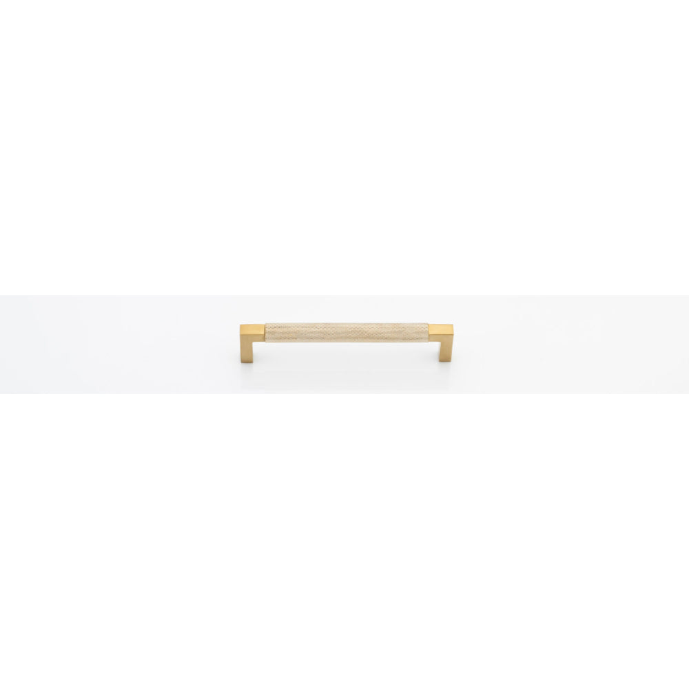 Cabinet Pull Brunswick Knurled Brushed Gold PVD L170xW15xP40 CTC160mm in Brushed Gold PVD