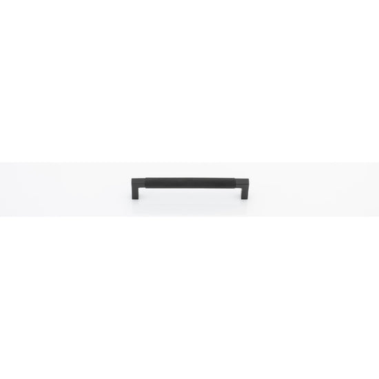 Cabinet Pull Brunswick Knurled Matt Black L170xW15xP40 CTC160mm in Matt Black