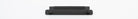 Cabinet Pull Brunswick Knurled Matt Black L170xW15xP40 CTC160mm with Backplate in Matt Black