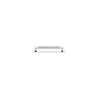 Cabinet Pull Brunswick Knurled Polished Chrome L170xW15xP40 CTC160mm with Backplate in Polished Chrome