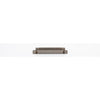 Cabinet Pull Brunswick Knurled Signature Brass L170xW15xP40 CTC160mm with Backplate in Signature Brass