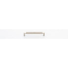 Cabinet Pull Brunswick Knurled Satin Nickel L170xW15xP40 CTC160mm in Satin Nickel