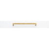 Cabinet Pull Brunswick Knurled Brushed Gold PVD L266xW15xP40 CTC256mm in Brushed Gold PVD