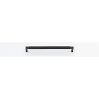 Cabinet Pull Brunswick Knurled Matt Black L266xW15xP40 CTC256mm in Matt Black