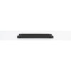 Cabinet Pull Brunswick Knurled Matt Black L266xW15xP40 CTC256mm with Backplate in Matt Black
