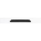 Cabinet Pull Brunswick Knurled Matt Black L266xW15xP40 CTC256mm with Backplate in Matt Black
