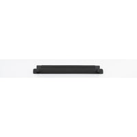 Cabinet Pull Brunswick Knurled Matt Black L266xW15xP40 CTC256mm with Backplate in Matt Black