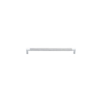 Cabinet Pull Brunswick Knurled Polished Chrome L266xW15xP40 CTC256mm in Polished Chrome