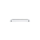 Cabinet Pull Brunswick Knurled Polished Chrome L266xW15xP40 CTC256mm with Backplate in Polished Chrome