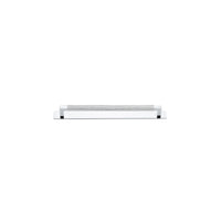 Cabinet Pull Brunswick Knurled Polished Chrome L266xW15xP40 CTC256mm with Backplate in Polished Chrome