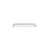 Cabinet Pull Brunswick Knurled Brushed Chrome L266xW15xP40 CTC256mm with Backplate in Brushed Chrome