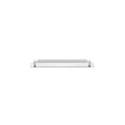 Cabinet Pull Brunswick Knurled Brushed Chrome L266xW15xP40 CTC256mm with Backplate in Brushed Chrome