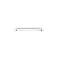Cabinet Pull Brunswick Knurled Brushed Chrome L266xW15xP40 CTC256mm with Backplate in Brushed Chrome