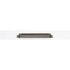 Cabinet Pull Brunswick Knurled Signature Brass L266xW15xP40 CTC256mm with Backplate in Signature Brass