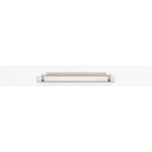 Cabinet Pull Brunswick Knurled Satin Nickel L266xW15xP40 CTC256mm with Backplate in Satin Nickel