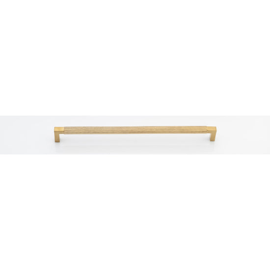 Cabinet Pull Brunswick Knurled Brushed Gold PVD L330xW15xP40 CTC320mm in Brushed Gold PVD