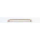 Cabinet Pull Brunswick Knurled Satin Nickel L330xW15xP40 CTC320mm with Backplate in Satin Nickel