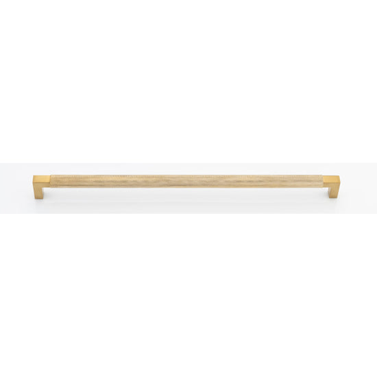 Cabinet Pull Brunswick Knurled Brushed Gold PVD L463xW19xP44 CTC450mm in Brushed Gold PVD