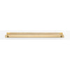Cabinet Pull Brunswick Knurled Brushed Gold PVD L463xW19xP44 CTC450mm with Backplate in Brushed Gold PVD