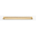 Cabinet Pull Brunswick Knurled Brushed Gold PVD L463xW19xP44 CTC450mm with Backplate in Brushed Gold PVD