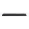 Cabinet Pull Brunswick Knurled Matt Black L463xW19xP44 CTC450mm with Backplate in Matt Black