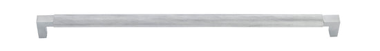 Cabinet Pull Brunswick Knurled Brushed Chrome L463xW19xP44 CTC450mm in Brushed Chrome