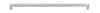 Cabinet Pull Brunswick Knurled Brushed Chrome L463xW19xP44 CTC450mm in Brushed Chrome