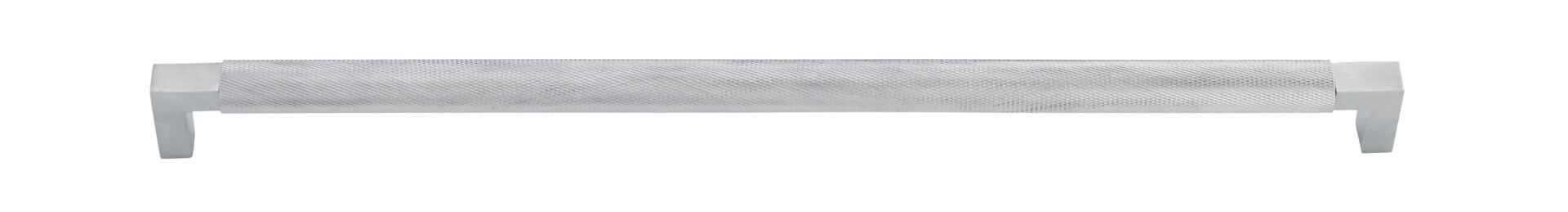 Cabinet Pull Brunswick Knurled Brushed Chrome L463xW19xP44 CTC450mm in Brushed Chrome