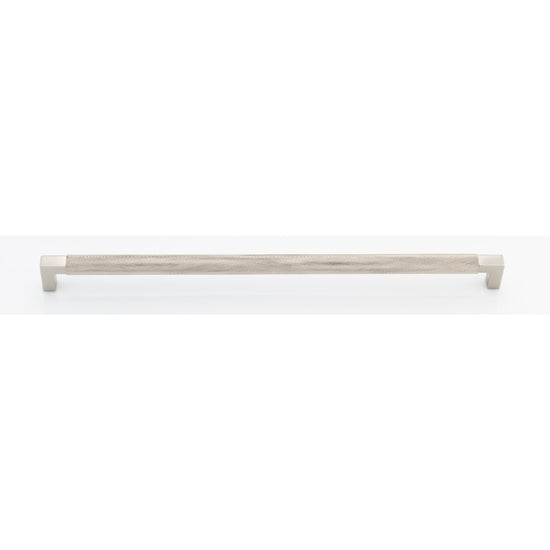 Cabinet Pull Brunswick Knurled Satin Nickel L463xW19xP44 CTC450mm in Satin Nickel