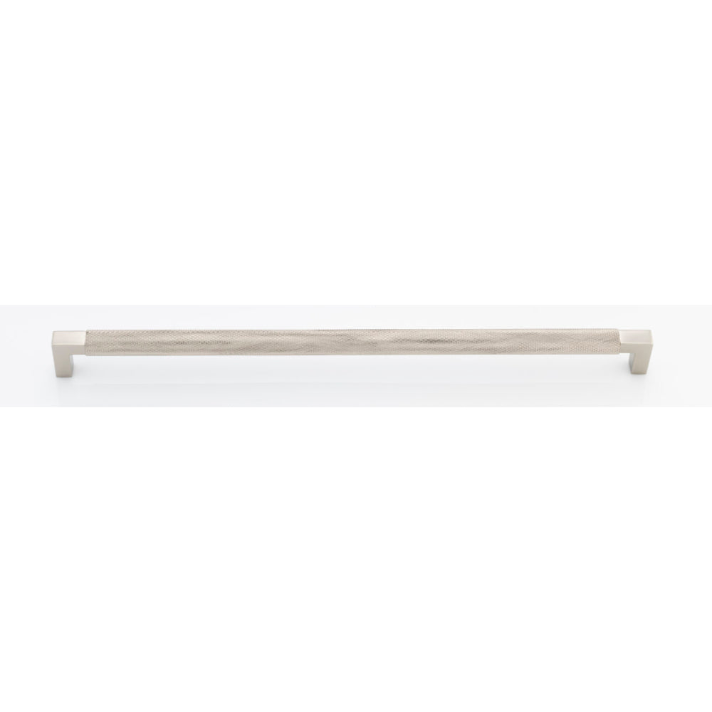 Cabinet Pull Brunswick Knurled Satin Nickel L463xW19xP44 CTC450mm in Satin Nickel