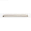 Cabinet Pull Brunswick Knurled Satin Nickel L463xW19xP44 CTC450mm with Backplate in Satin Nickel