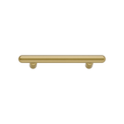 Cabinet Pull Puerto Brushed Gold PVD L198xW18xP43mm CTC128mm in Brushed Gold PVD