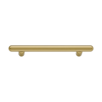 Cabinet Pull Puerto Brushed Gold PVD 234xW18xP43mm CTC160mm in Brushed Gold
