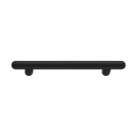 Cabinet Pull Puerto Matt Black L234xW18xP43mm CTC160mm in Matt Black