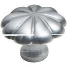 Cupboard Knob Fluted Satin Chrome D35xP26mm in Satin Chrome