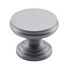 Cupboard Knob Flat Satin Chrome D32xP23mm in Satin Chrome