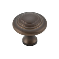 Cupboard Knob Domed Antique Brass D25xP24mm in Antique Brass