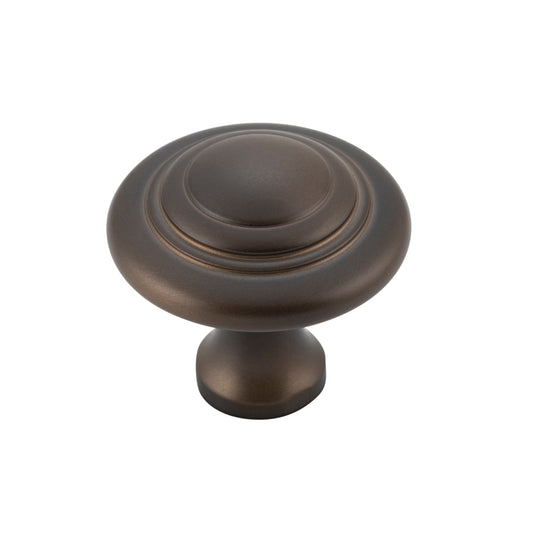 Cupboard Knob Domed Antique Brass D32xP29mm in Antique Brass