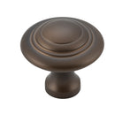 Cupboard Knob Domed Antique Brass D38xP35mm in Antique Brass