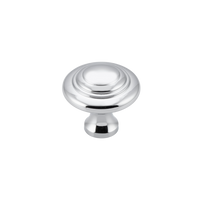 Cupboard Knob Domed Chrome Plated D25xP24mm in Chrome Plated