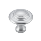 Cupboard Knob Domed Satin Chrome D38xP35mm in Satin Chrome