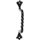 Cabinet Pull Handle Iron Twist Matt Black L187xP39mm in Matt Black