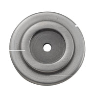Backplate For Domed Cupboard Knob Iron Polished Metal D25mm in Polished Metal