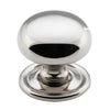 Cupboard Knob Classic Polished Nickel D32xP32mm in Polished Nickel
