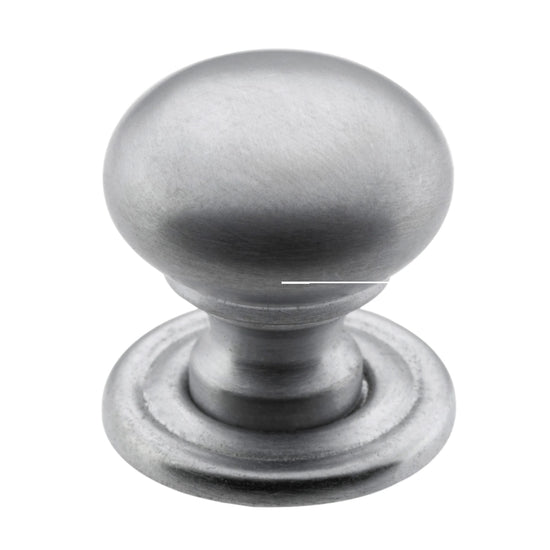 Cupboard Knob Classic Satin Chrome D19xP20mm in Satin Chrome