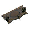 Cabinet Pull Handle Sheet Brass Edwardian Antique Brass H30xW65mm in Antique Brass