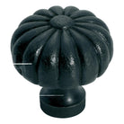 Cupboard Knob Fluted Iron Matt Black D38xP42mm in Iron Matt Black