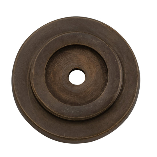 Backplate For Domed Cupboard Knob Antique Brass D25mm in Antique Brass