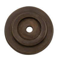 Backplate For Domed Cupboard Knob Antique Brass D25mm in Antique Brass